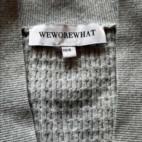 WeWoreWhat Light Gray Oversized Cardigan size XS/S - Picture 3 of 9